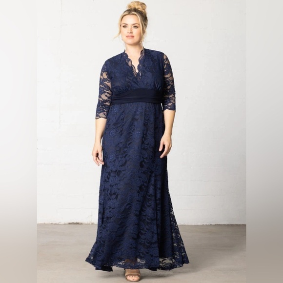 Kiyonna Dresses & Skirts - NWT Kiyonna blue lace dress size 3X